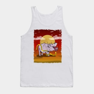 Hippopotamus Escape Tank Top